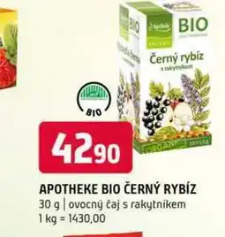 Terno Apotheke bio černý rybíz 30 g ovocný čaj s rakytníkem nabídka