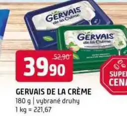 Terno Gervais de la créme 180g, vybrané druhy nabídka