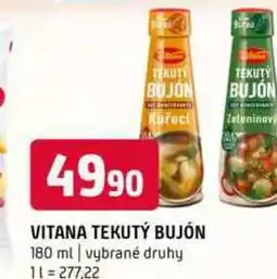 Terno Vitana tekutý bujón 180g, vybrané druhy nabídka