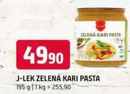 Terno J-LEK ZELENÁ KARI PASTA 195 g nabídka