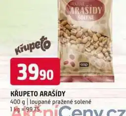 Terno Křupeto arašídy 400 g loupané pražené solené nabídka