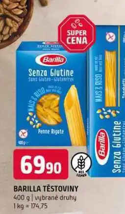 Terno Barilla těstoviny 400 g vybrané druhy nabídka