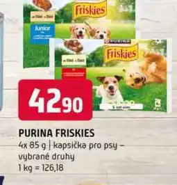 Terno Purina friskies 4x 85 g kapsička pro ps vybrané druhy nabídka