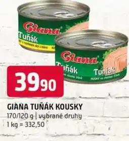 Terno Giana Tuňák kousky 170/120g, vybrané druhy nabídka