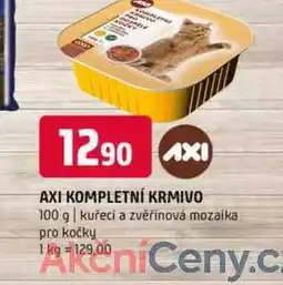 Terno AXI kompletní krmivo 100 g kuřecí a zvěřinová mozaika pro kočky nabídka