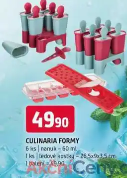 Terno Culinaria formy 6 ks nanuk 60 ml 1 ks ledové kostky 26,5x9x3,5 cm 1 balení nabídka