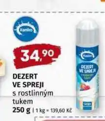 Terno Dezert ve spreji s rostlinným tukem 250 g nabídka