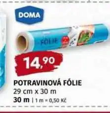 Terno Potravinová folie 29cm x30m nabídka