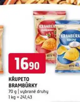 Terno Krupeto brambůrky 70 g vybrané druhy nabídka