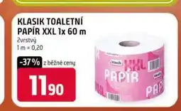 Terno Klasik toaletní papír XXL 1x 60 m 2vrstvý nabídka