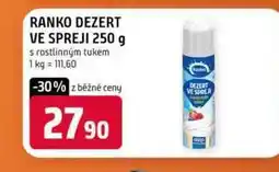 Terno Ranko dezert ve spreji 250 g s rostlinným tukem nabídka