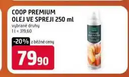 Terno Coop premium olej ve spreji 250 ml vybrané druhy nabídka