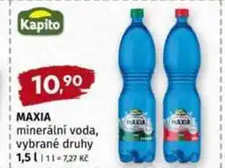 Terno Maxia minerální voda, vybrané druhy 1,5l nabídka