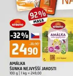 Terno Amálka šunka nejvyšší jakosti 100g nabídka