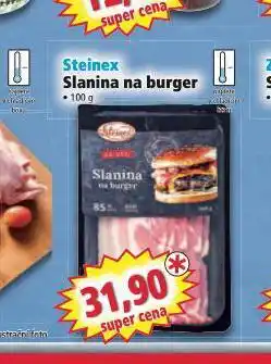 Norma Slanina na burger nabídka