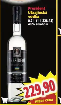 Norma President ukrajinská vodka nabídka