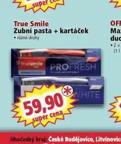 Norma True smile zubní pasta + kartáček nabídka