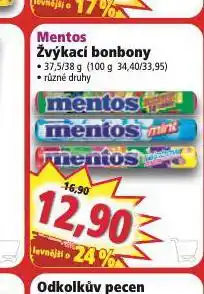 Norma Mentos žvýkací bonbony nabídka