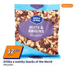 Action Oříšky a rozinky Snacks of the World 200 gramů nabídka