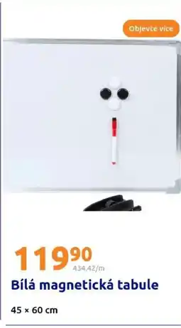 Action Bílá magnetická tabule nabídka