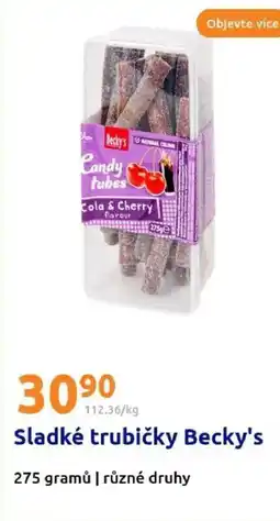 Sladké trubičky Becky's