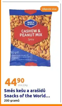 Action Směs kešu a arašídů Snacks of the World... 200 gramů nabídka