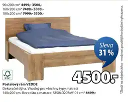 JYSK Postelový rám VEDDE nabídka