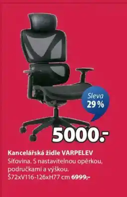 JYSK Kancelářská židle VARPELEV nabídka