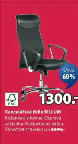 JYSK Kancelářská židle BILLUM nabídka