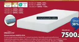 JYSK DREAMZONE Pěnová matrace SNERTA GF40 nabídka