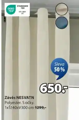 JYSK Závěs NESVATN nabídka