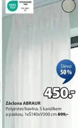 JYSK Záclona ABRAUR nabídka