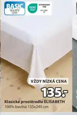 JYSK Klasické prostěradlo ELISABETH 100% bavlna nabídka