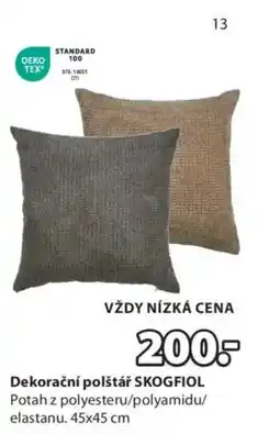 JYSK Dekorační polštář SKOGFIOL Potah z po nabídka