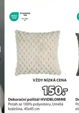 JYSK Dekorační polštář HVIDBLOMME nabídka