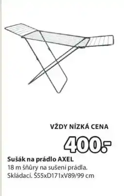JYSK Sušák na prádlo AXEL nabídka
