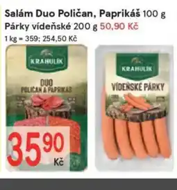 Žabka Salám Duo Poličan, Paprikáš nabídka