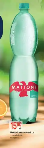 Žabka Mattoni neochucená nabídka
