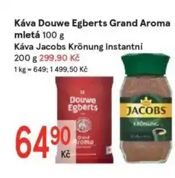 Žabka Káva Douwe Egberts Grand Aroma mletá nabídka