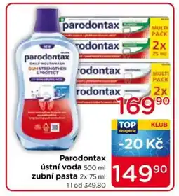TOP drogerie Parodontax ústní voda nabídka
