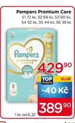 TOP drogerie Pampers Premium Care nabídka