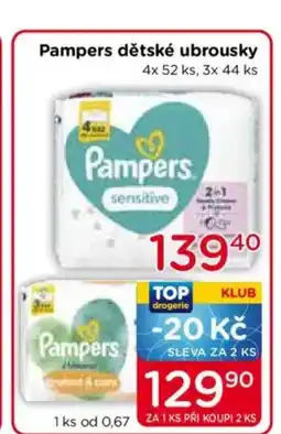 TOP drogerie Pampers dětské ubrousky nabídka