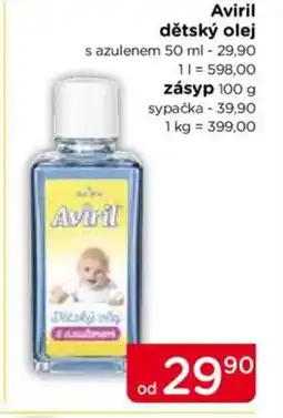 TOP drogerie Aviril dětský olej nabídka