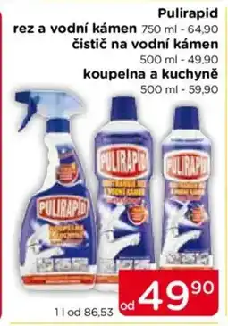 TOP drogerie Pulirapid rez a vodní kámen nabídka