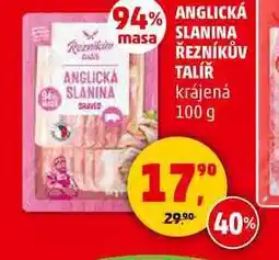 Penny Market ANGLICKÁ SLANINA ŘEZNÍKŮV TALÍŘ krájená, 100 g nabídka
