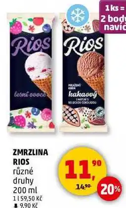 Penny Market ZMRZLINA RIOS různé druhy, 200 ml nabídka