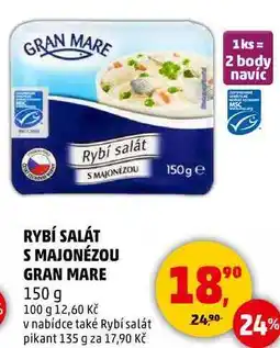 Penny Market RYBÍ SALÁT S MAJONÉZOU GRAN MARE, 150 g nabídka