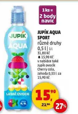 Penny Market JUPÍK AQUA SPORT různé druhy, 0,5 l nabídka