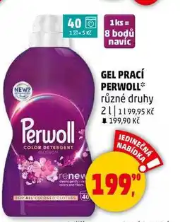 Penny Market GEL PRACÍ PERWOLL různé druhy, 2 l nabídka