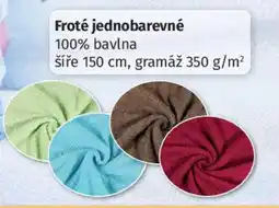 PRIOR Froté jednobarevné 100% bavlna nabídka